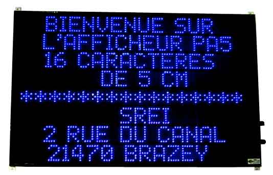 panneau d'affichage electronique lumineux