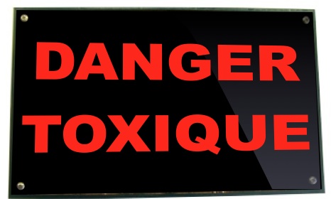 panneau lumineux danger toxique