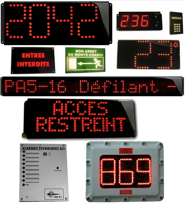 Afficheur lumineux numerique defilant signalisation