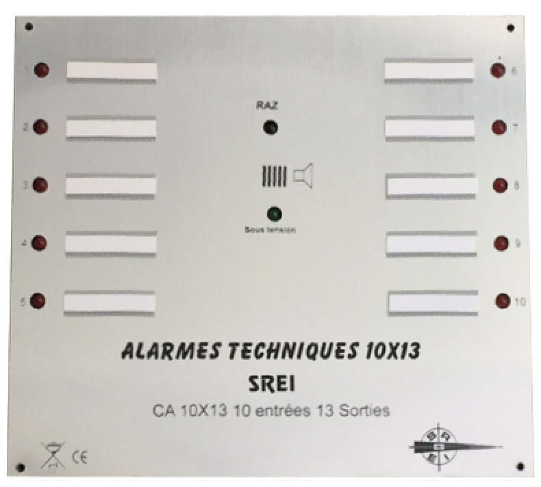 coffret alarme techbique 10 entrées
