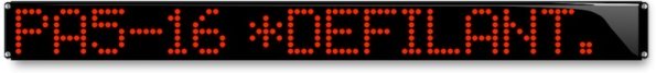 signalisation lumineuse defilante 1 ligne de 5 cm