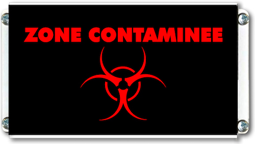 zone contaminee pictogramme coronavirus