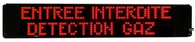 entrée interdite détection gaz signalisation lumineuse gaz détection ip 65