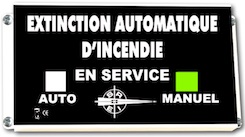 extinction automatique d'incendie