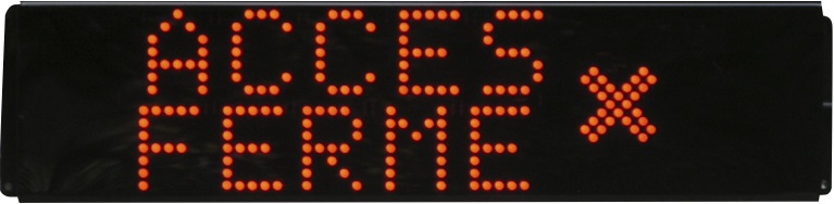 acces ferme signalisation lumineuse