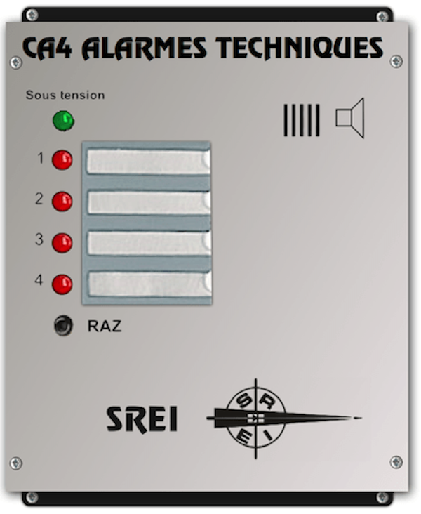 Coffret CA4 ultra plat 4 entrées, épaisseur 26 mm
