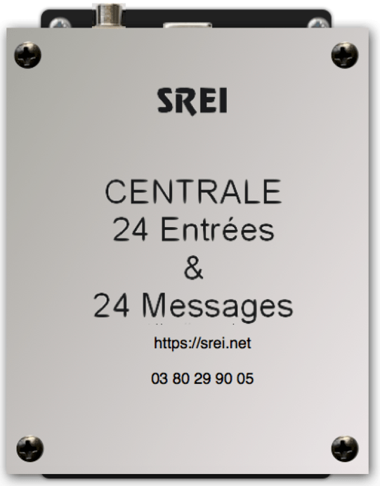 Centrale CPA24 : commande de messages par contacts secs