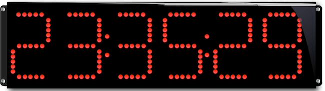 Horloge numérique à LED grands chiffres SREI