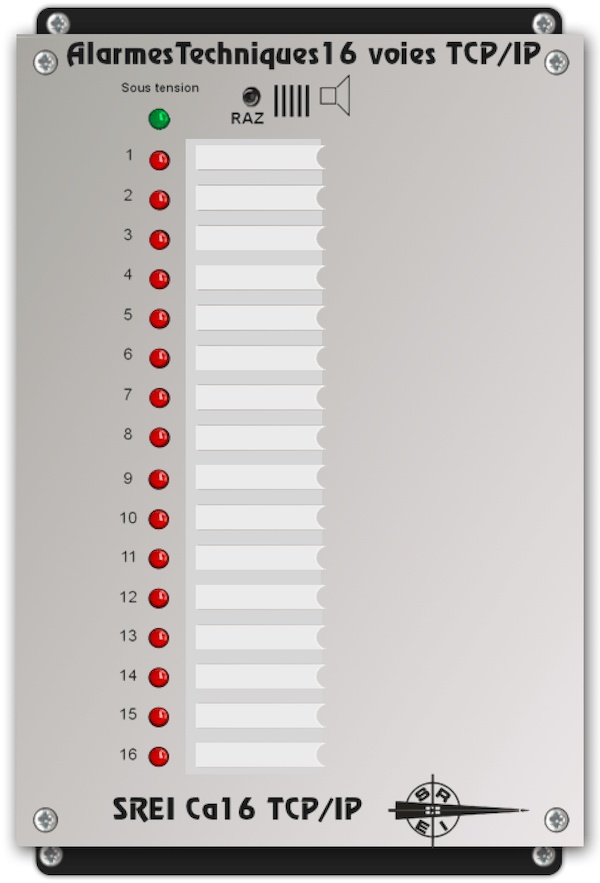 coffret alarmes techniques ethernet tcp/ip