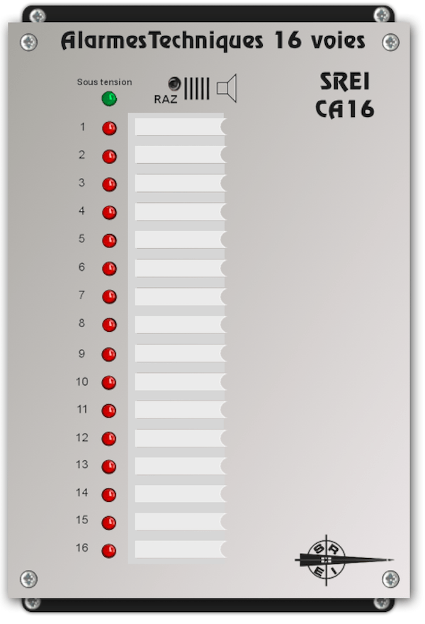 alarmes techniques 16 voies