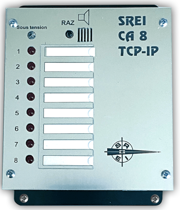 coffret 8 alarmes techniques ethernet tcp/ip