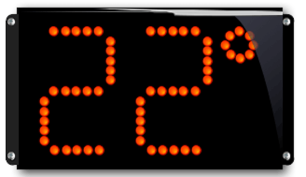 Thermomètre numérique SREI à grands chiffres (degré)