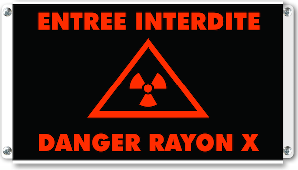 entrée dangerinterdite rayon x