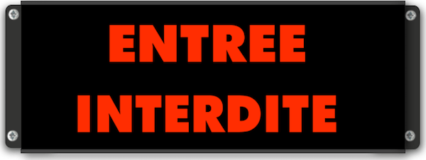 entree interdite