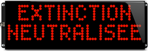 Panneau Extinction Neutralisée lumineux clignotant led IP65