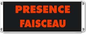 Panneau lumineux presence faisceau