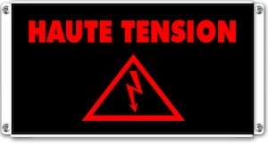 Panneau lumineux haute tension