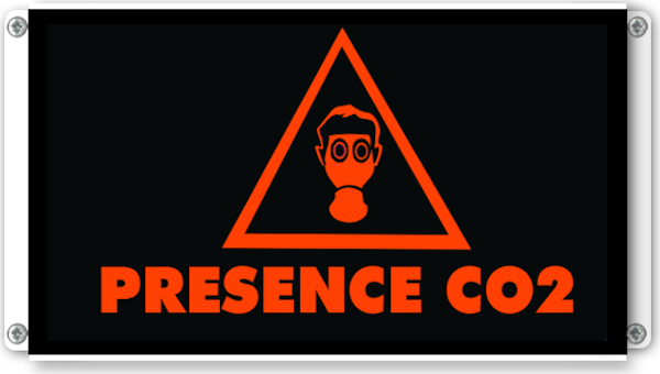 presence co2 lumineux pictogramme