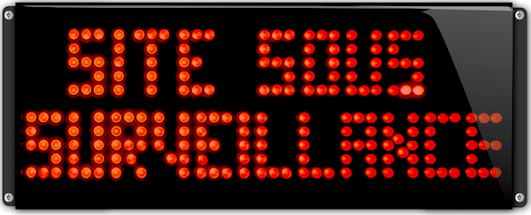 site sous surveillance lumineux clignotant led IP65