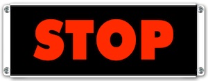 Panneau lumineux stop v1