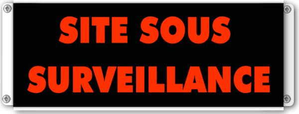 panneau lumineux site sous suveillance ep long