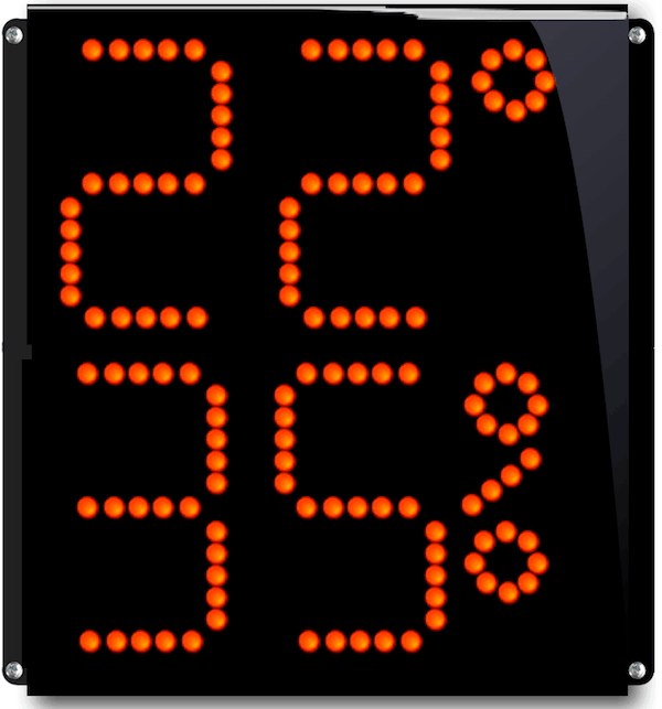 Afficheur numérique lumineux Thermomètre / Hygromètre