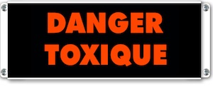 Panneau lumineux danger toxique