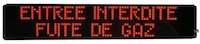 entree interdite fuite de gaz
