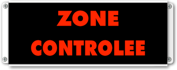 Panneau lumineux zone controlee